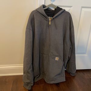 Men’s 4xl dark gray Carhartt zip up jacket